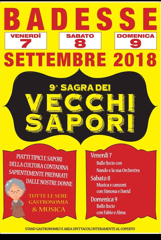 VECCHI SAPORI, SI PARTE
